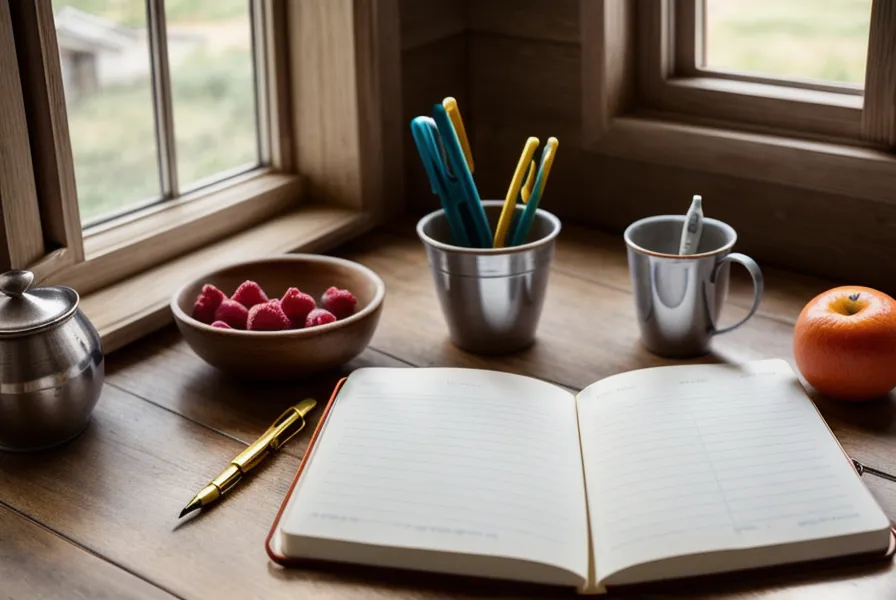 Carnet de suivi et fruits frais pour comparer un programme minceur au quotidien