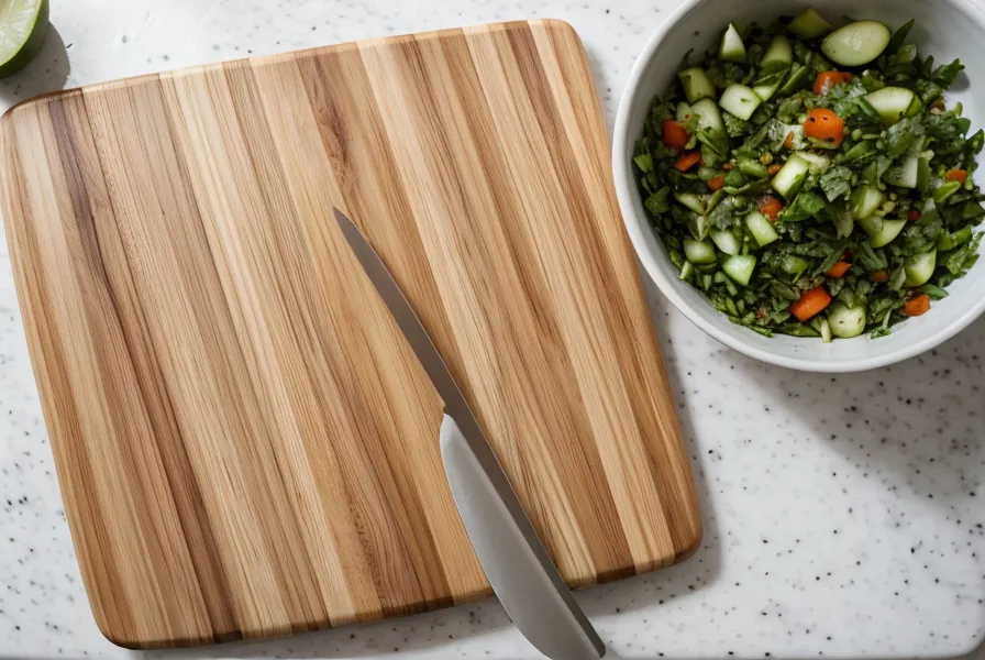 Gros plan sur une planche de cuisine avec flocons d'avoine et légumes
