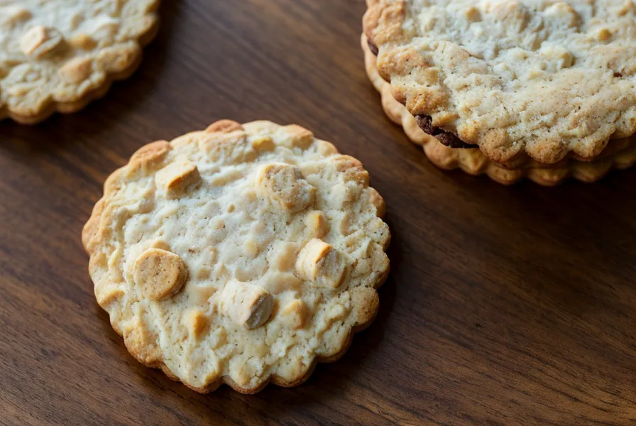 Gros plan sur un paquet de biscuits dans une cuisine sombre