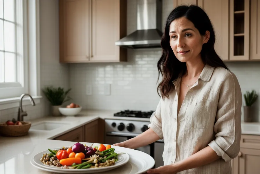 Planning de repas hebdomadaire écrit à la main sur une table en bois, outil clé pour l'équilibre alimentaire au quotidien